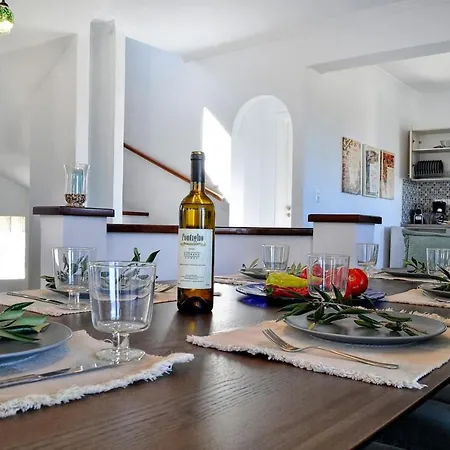 With 5 Bedrooms In Mpastouni With Wonderful Sea View Private Pool Enclosed Garden 9 Km From The Beach *